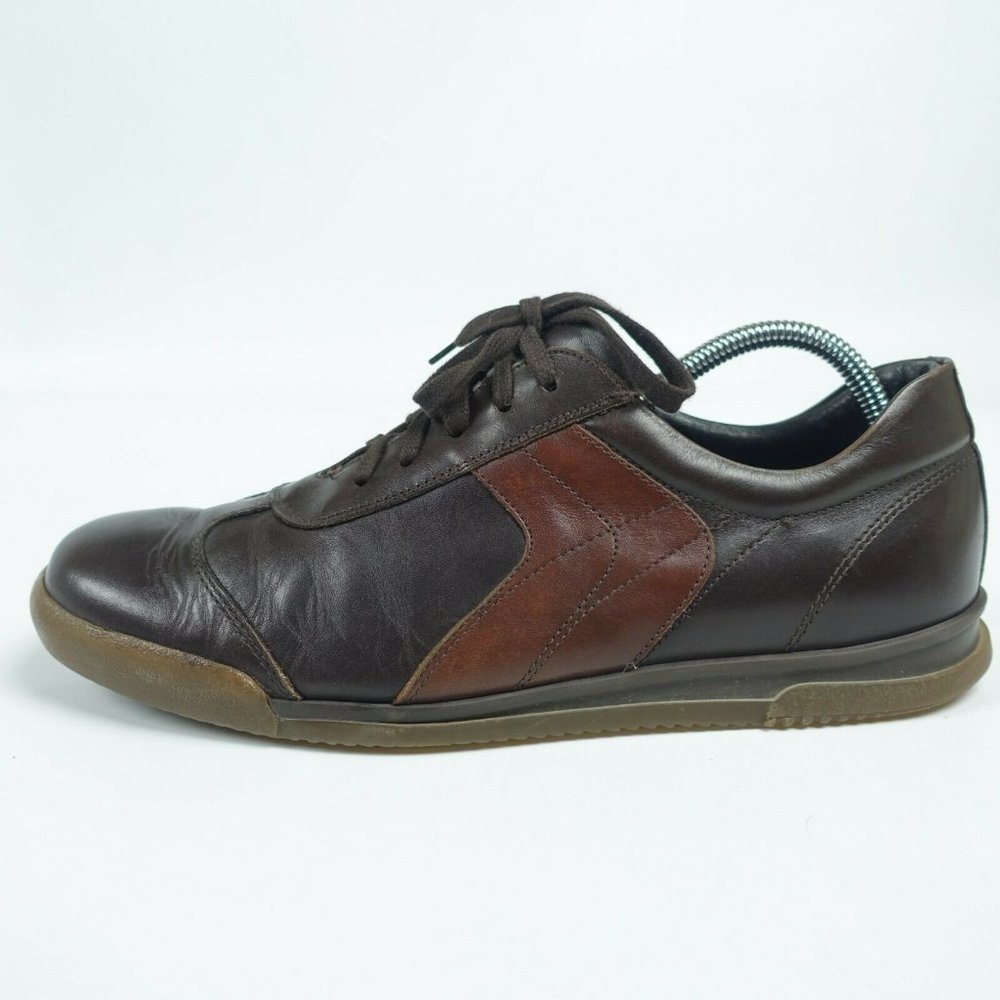 J Crew Mens Shoes Oxfords Lace Up Sneakers Brown